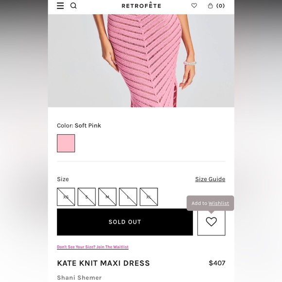 Shani Shemer Swimwear Retrofete Designer Kate Crochet Knit Midi Dress Barbie - Picture 10 of 17